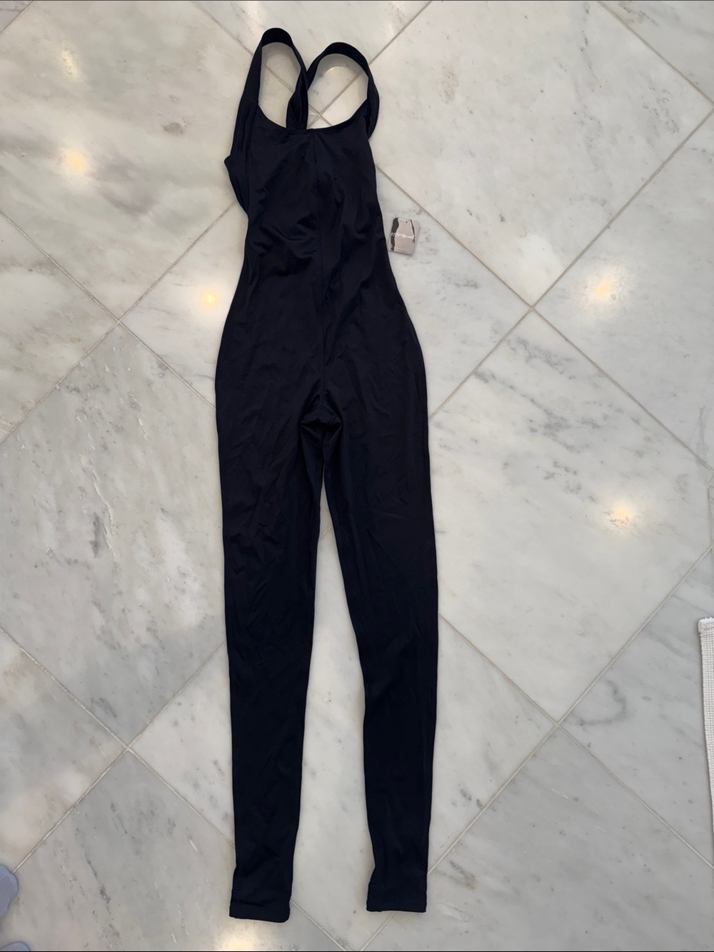 FP Movement by Free People Black Full-Length Performance Bodysuit.